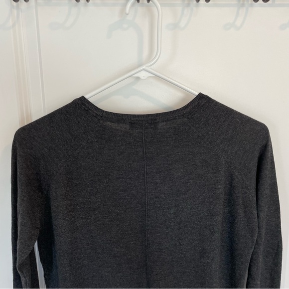 Zara dark gray thin knit Sweater top Women Small - Picture 2 of 14